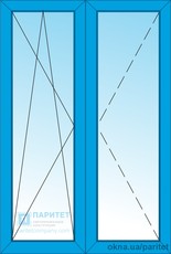 Цельностеклянная балконная штульповая дверь Эконом